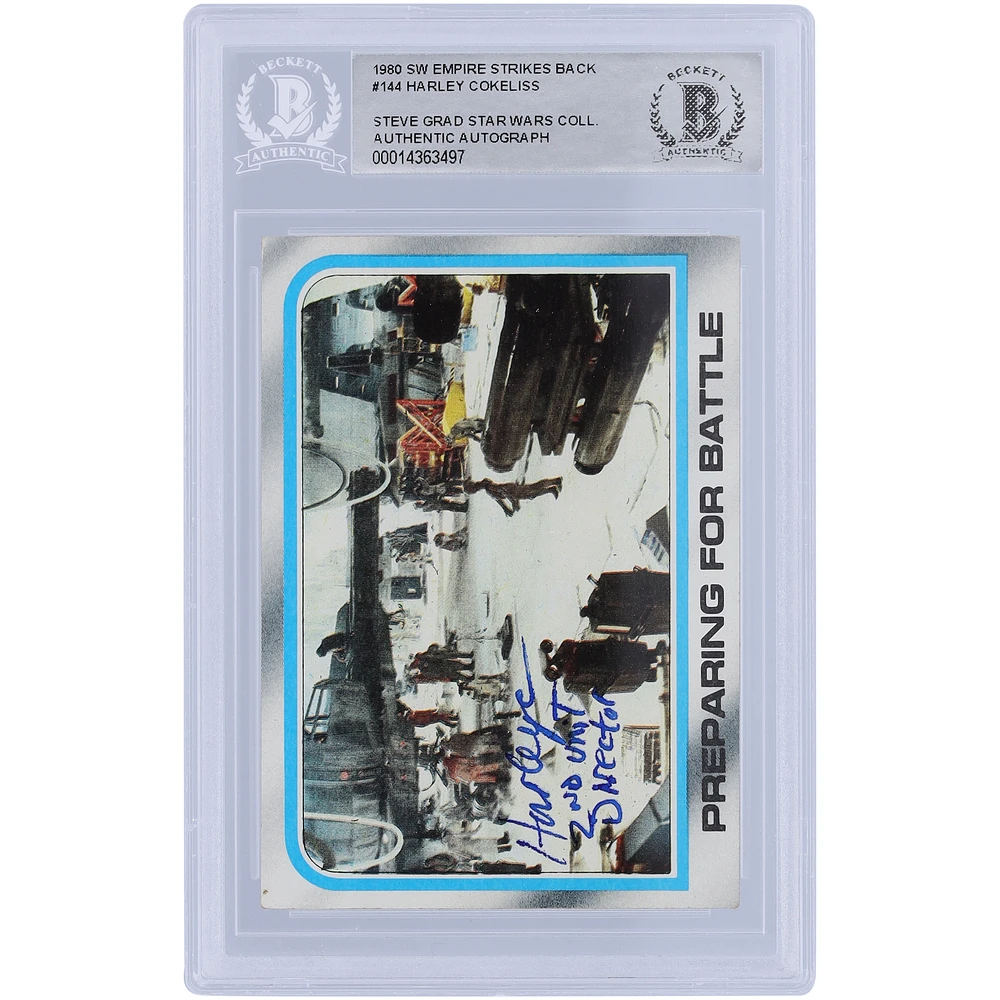 Harley Cokeliss Star Wars Autographed 1980 Topps The Empire Strikes Back #144 BAS Authenticated Card with "2nd Unit Director" Inscription