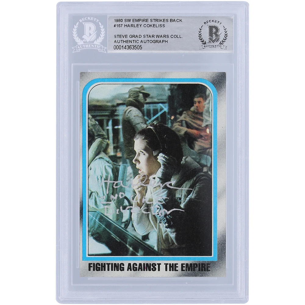 Harley Cokeliss Star Wars Autographed 1980 Topps The Empire Strikes Back #157 BAS Authenticated Card with "2nd Unit Director" Inscription