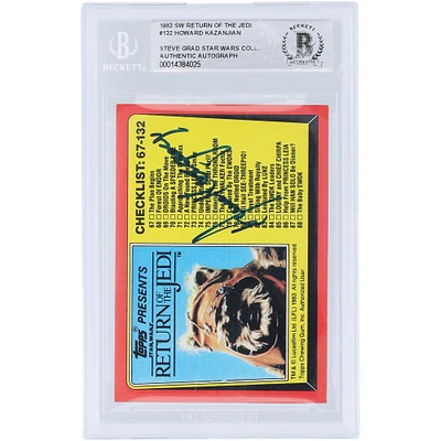 Howard Kazanjian Star Wars Autographed 1983 Topps Return of the Jedi #132 BAS Authenticated Card