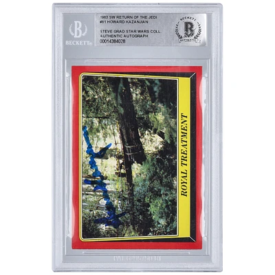 Howard Kazanjian Star Wars Autographed 1983 Topps Return of the Jedi #81 BAS Authenticated Card