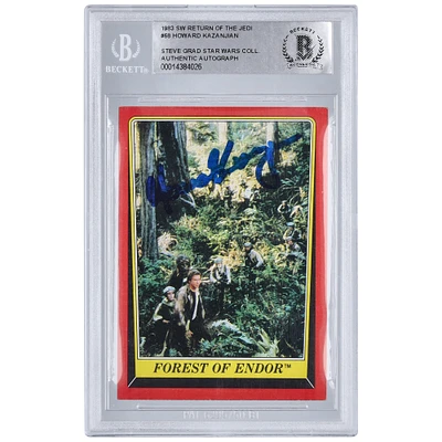 Howard Kazanjian Star Wars Autographed 1983 Topps Return of the Jedi #68 BAS Authenticated Card