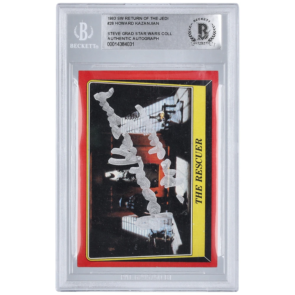 Howard Kazanjian Star Wars Autographed 1983 Topps Return of the Jedi #28 BAS Authenticated Card