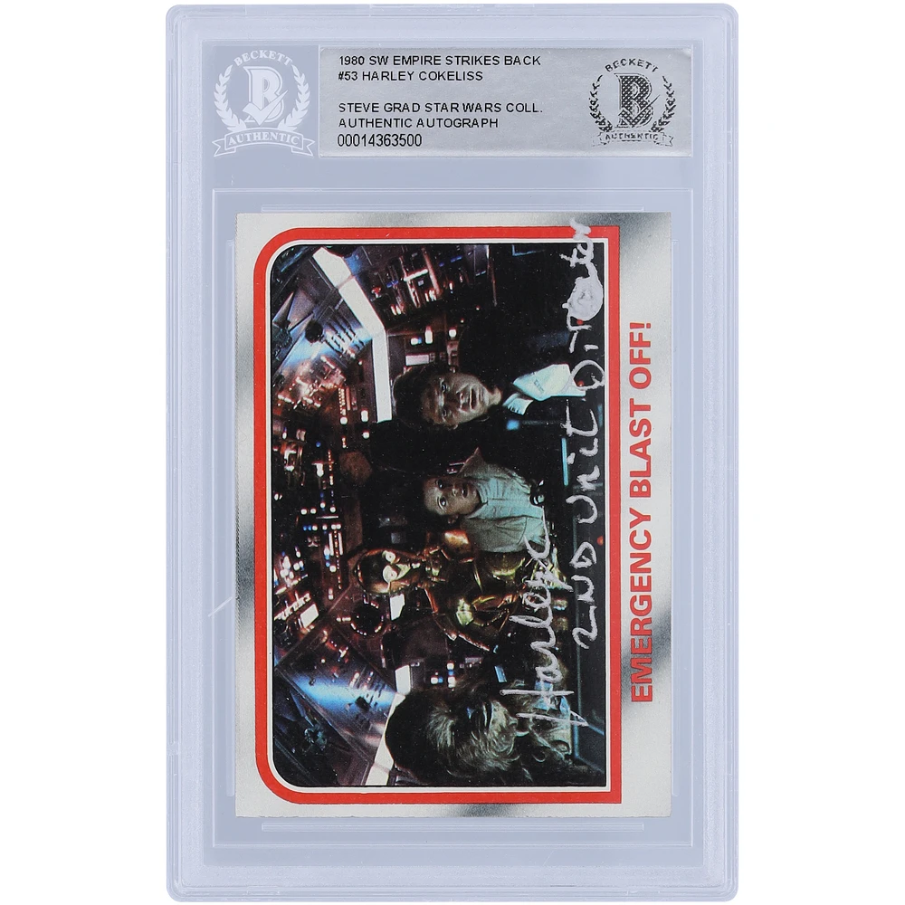 Harley Cokeliss Star Wars Autographed 1980 Topps The Empire Strikes Back #53 BAS Authenticated Card with "2nd Unit Director" Inscription