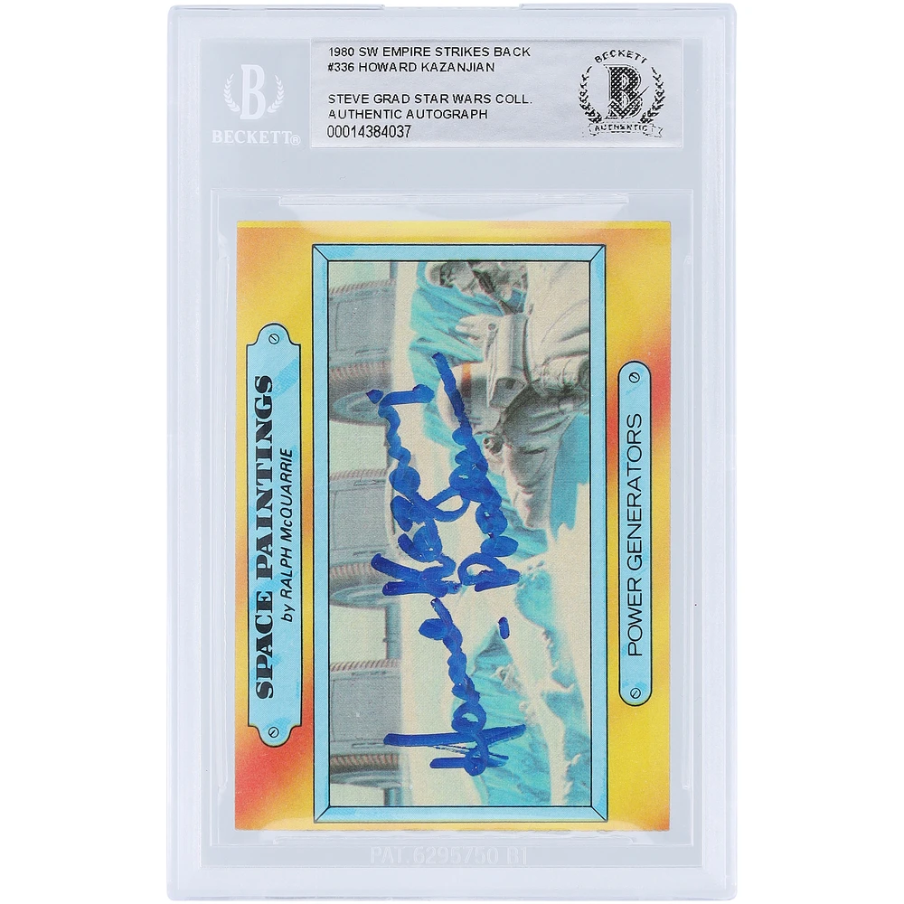 Howard Kazanjian Star Wars Autographed 1980 Topps The Empire Strikes Back #336 BAS Authenticated Card with "Producer" Inscription