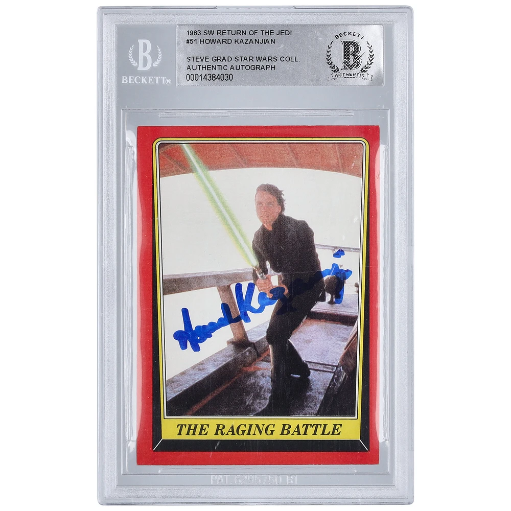Howard Kazanjian Star Wars Autographed 1983 Topps Return of the Jedi Sticker #51 BAS Authenticated Card