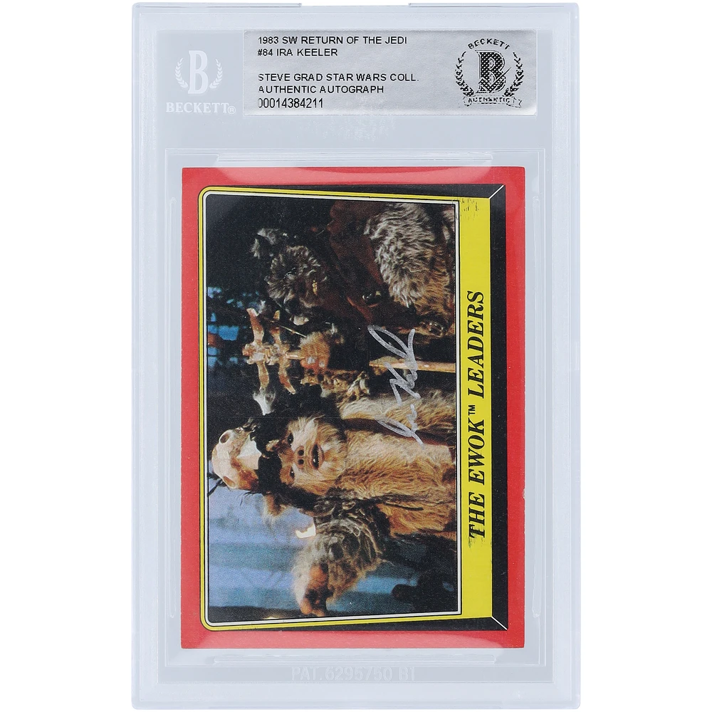 Ira Keeler Star Wars Autographed 1983 Topps Return of the Jedi #84 BAS Authenticated Card