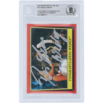 Denis Lawson Star Wars Autographed 1983 Topps Return of the Jedi #127 BAS Authenticated Card