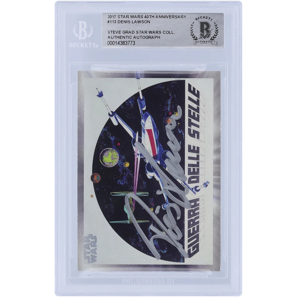 Denis Lawson Star Wars Autographed 2017 Topps #113 BAS Authenticated Card