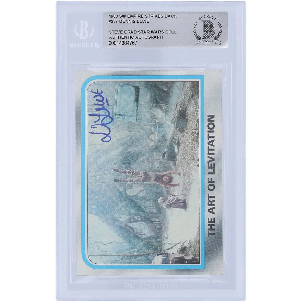 Dennis Lowe Star Wars Autographed 1980 Topps The Empire Strikes Back #237 BAS Authenticated Card