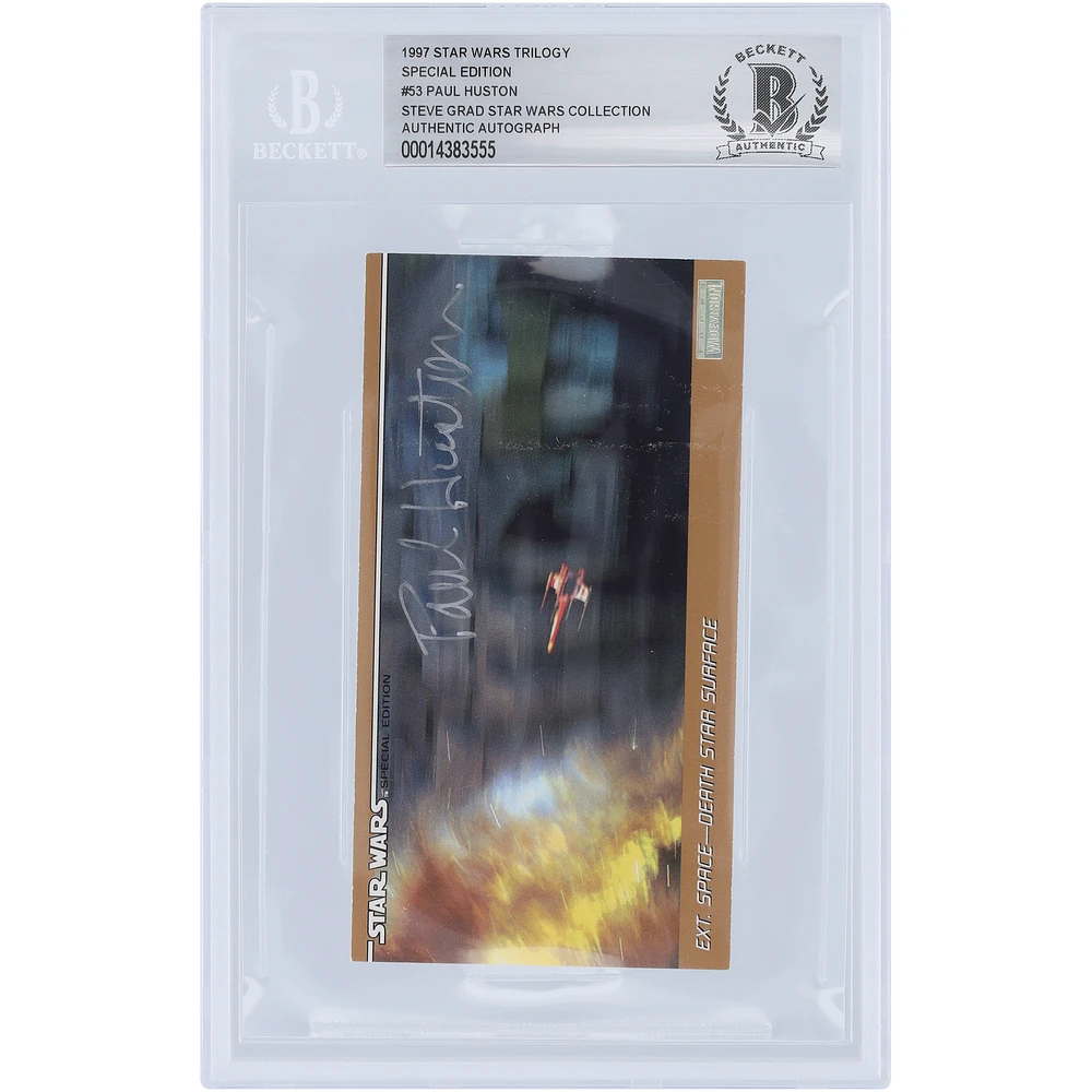 Paul Huston Autographed 1997 Topps Star Wars Widevision #53 BAS Authenticated Card