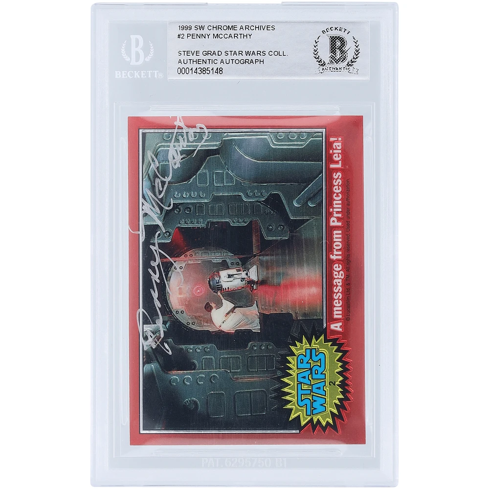 Penny McCarthy Star Wars Autographed 1999 Topps #2 BAS Authenticated Card