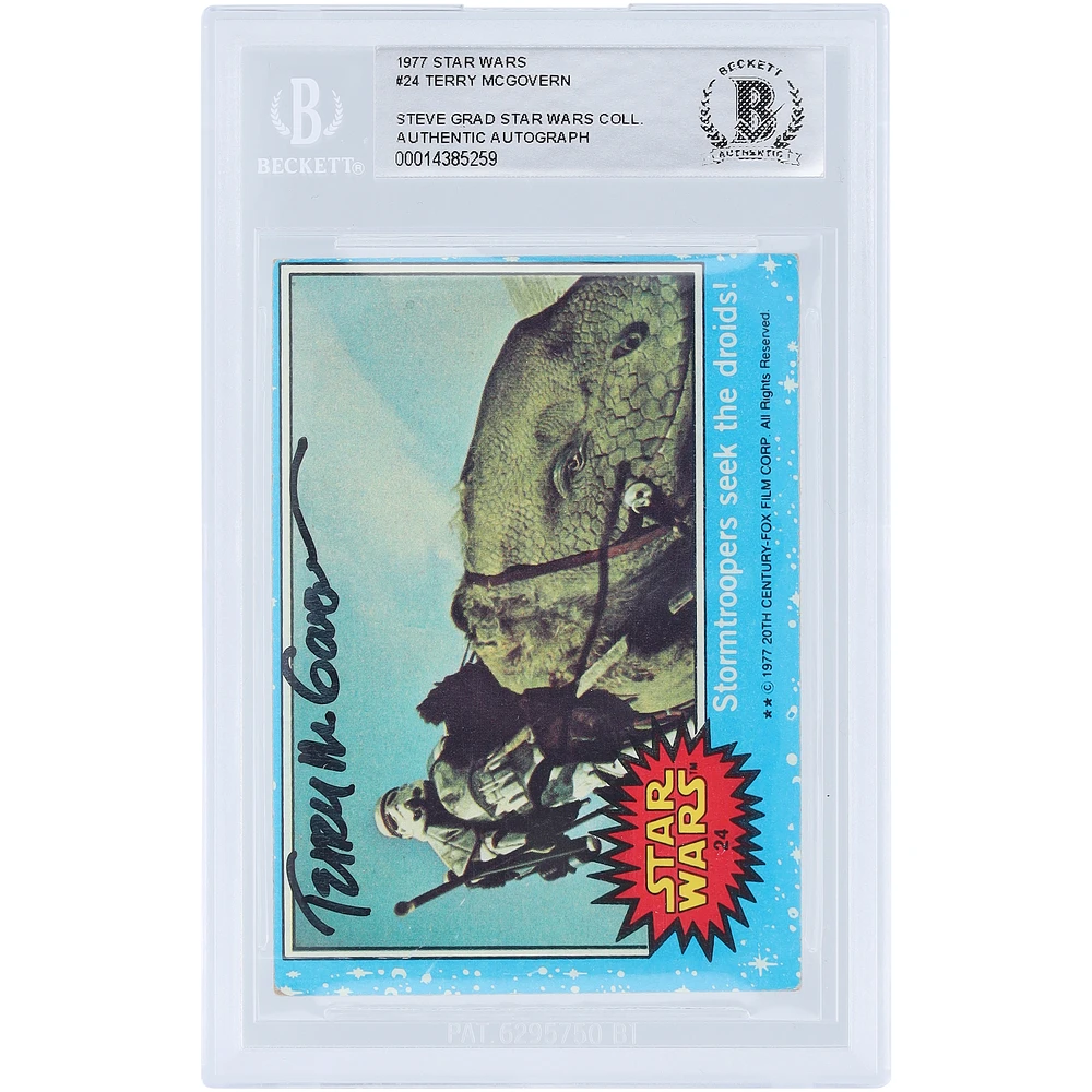 Terry McGovern Autographed 1977 Topps Star Wars #24 BAS Authenticated Card