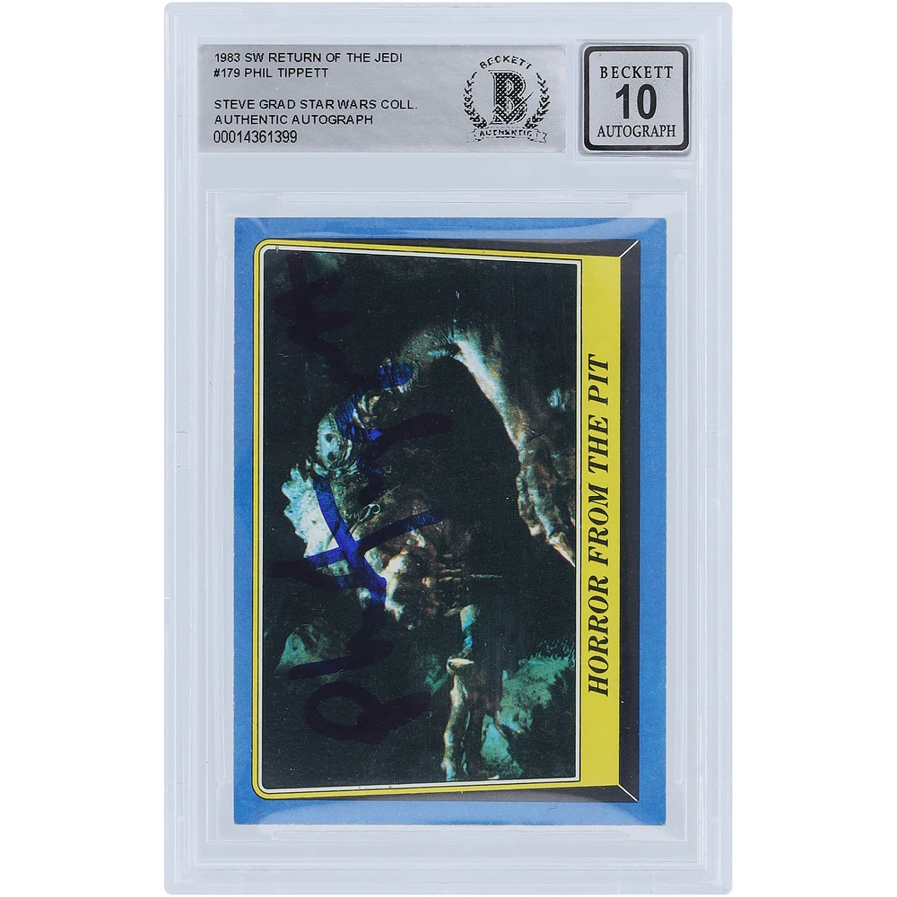 Phil Tippett Star Wars Autographed 1983 Topps Return of the Jedi #179 BAS Authenticated 10 Card