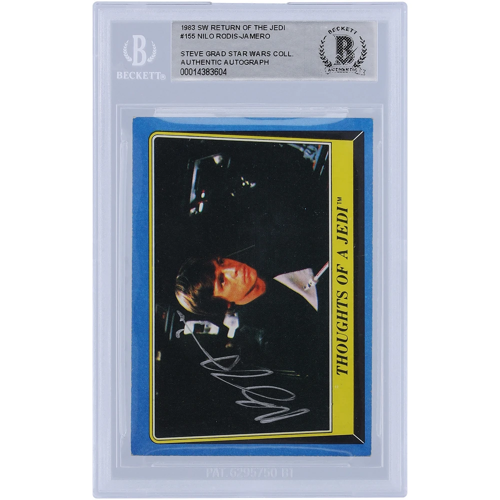 Nilo Rodis-Jamero Star Wars Autographed 1983 Topps #155 BAS Authenticated Card
