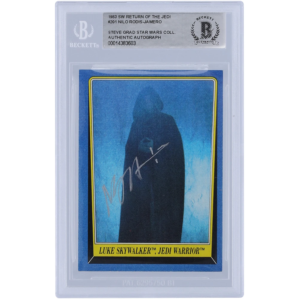 Nilo Rodis-Jamero Star Wars Autographed 1983 Topps #201 BAS Authenticated Card
