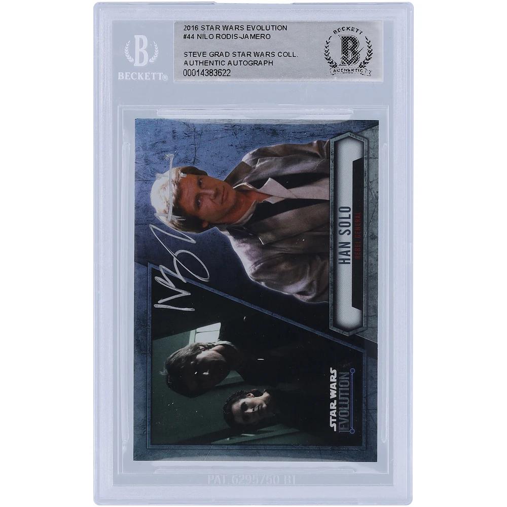 Nilo Rodis-Jamero Star Wars Autographed 2016 Topps #44 BAS Authenticated Card