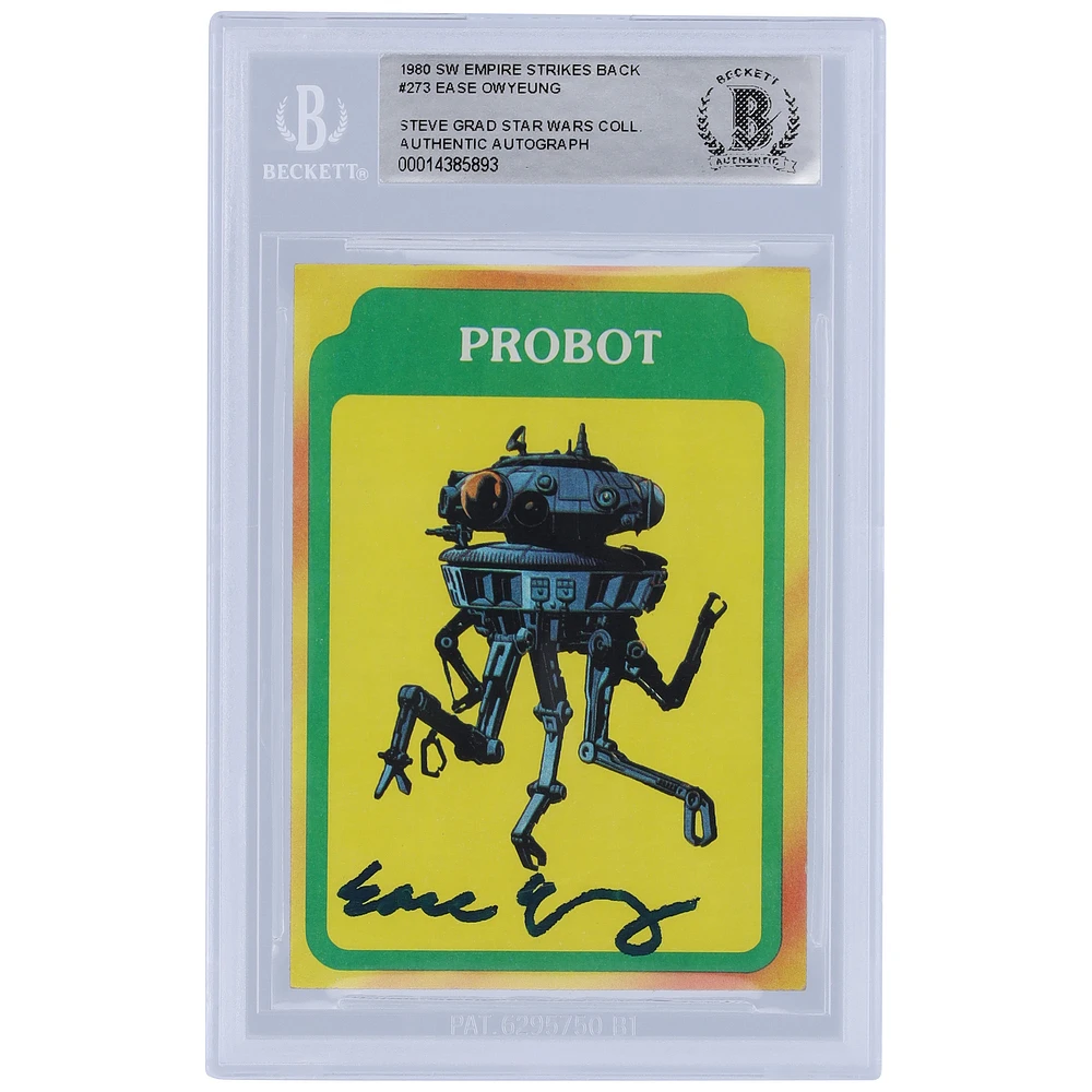 Ease Owyeung Star Wars Autographed 1980 Topps The Empire Strikes Back #273 BAS Authenticated Card