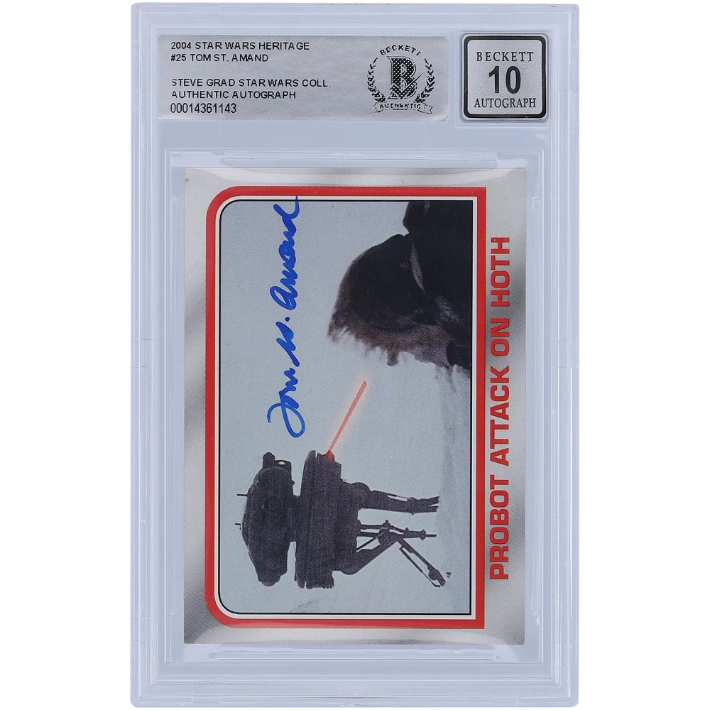 Tom St. Amand Star Wars Autographed 2004 Topps #25 BAS Authenticated 10 Card