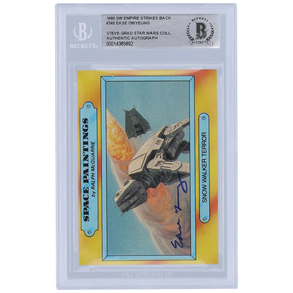 Ease Owyeung Star Wars Autographed 1980 Topps The Empire Strikes Back #340 BAS Authenticated Card
