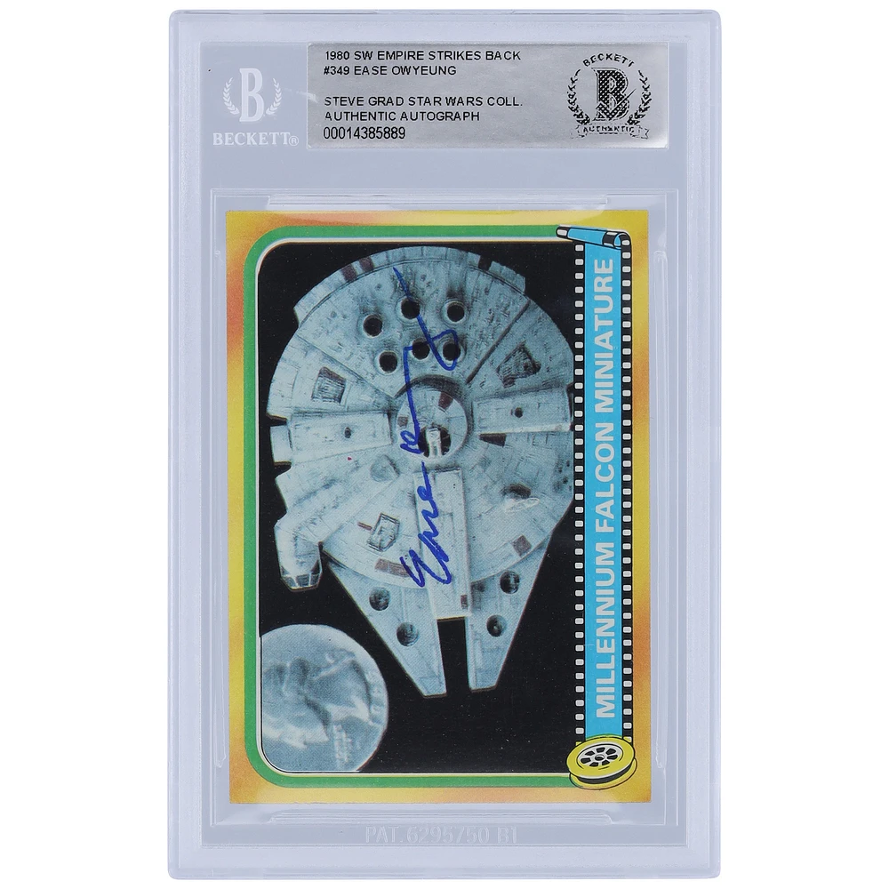 Ease Owyeung Star Wars Autographed 1980 Topps The Empire Strikes Back #349 BAS Authenticated Card