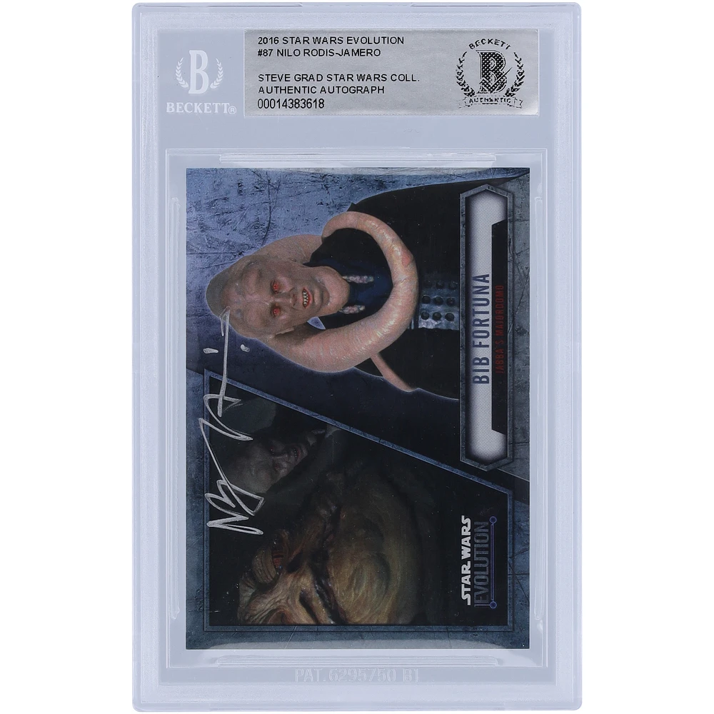 Nilo Rodis-Jamero Star Wars Autographed 2016 Topps #87 BAS Authenticated Card