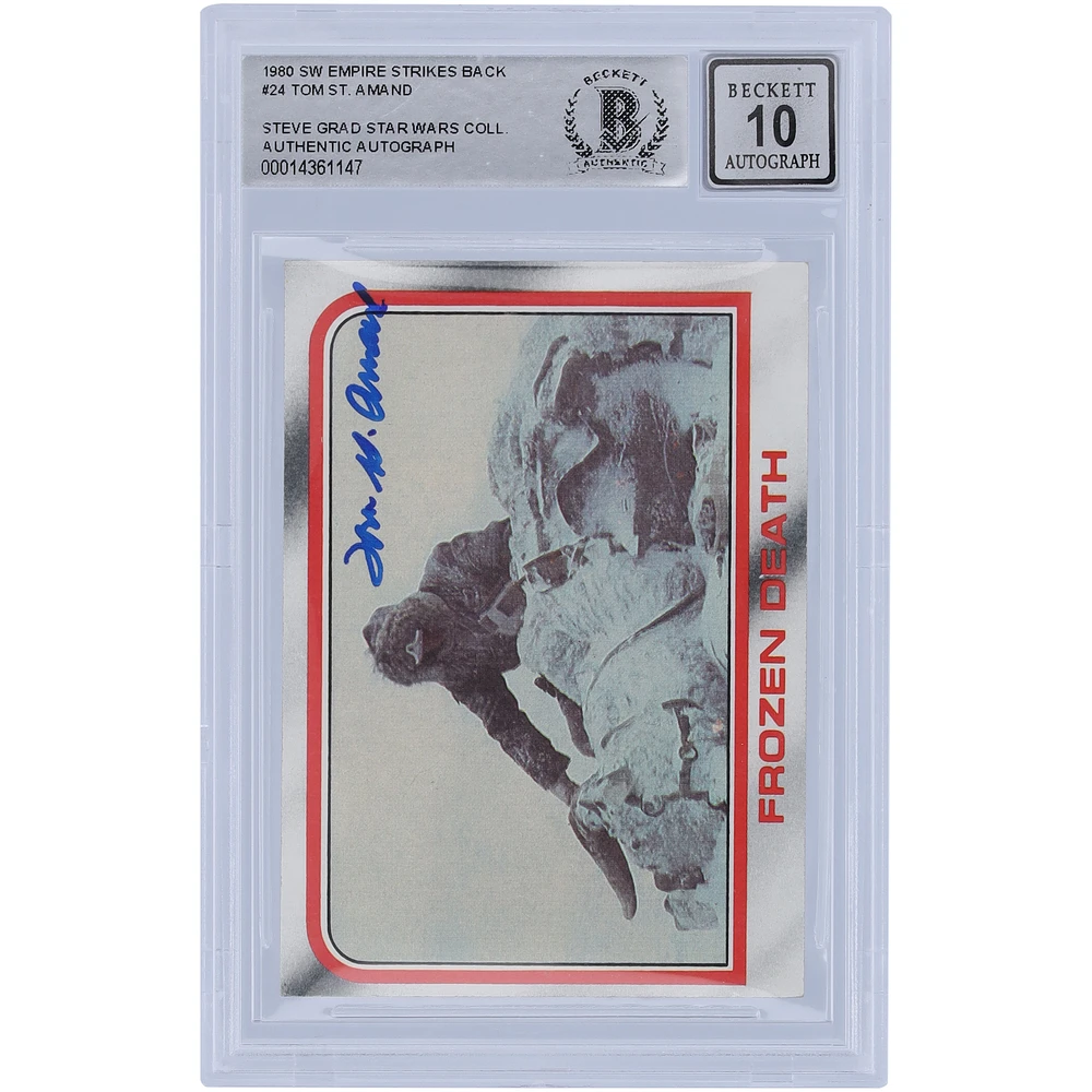 Tom St. Amand Star Wars Autographed 1980 Topps The Empire Strikes Back #24 BAS Authenticated 10 Card