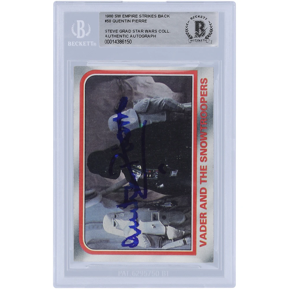 Quentin Pierre Star Wars Autographed 1980 Topps The Empire Strikes Back #50 BAS Authenticated Card