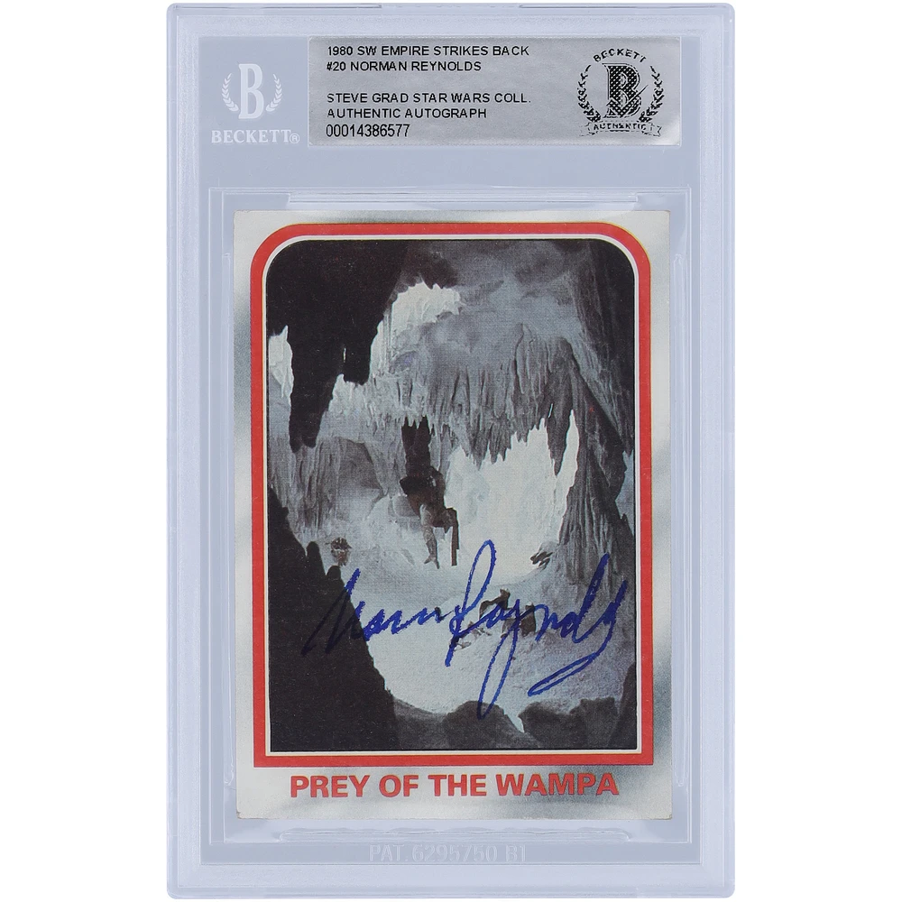 Norman Reynolds Star Wars Autographed 1980 Topps The Empire Strikes Back #20 BAS Authenticated Card