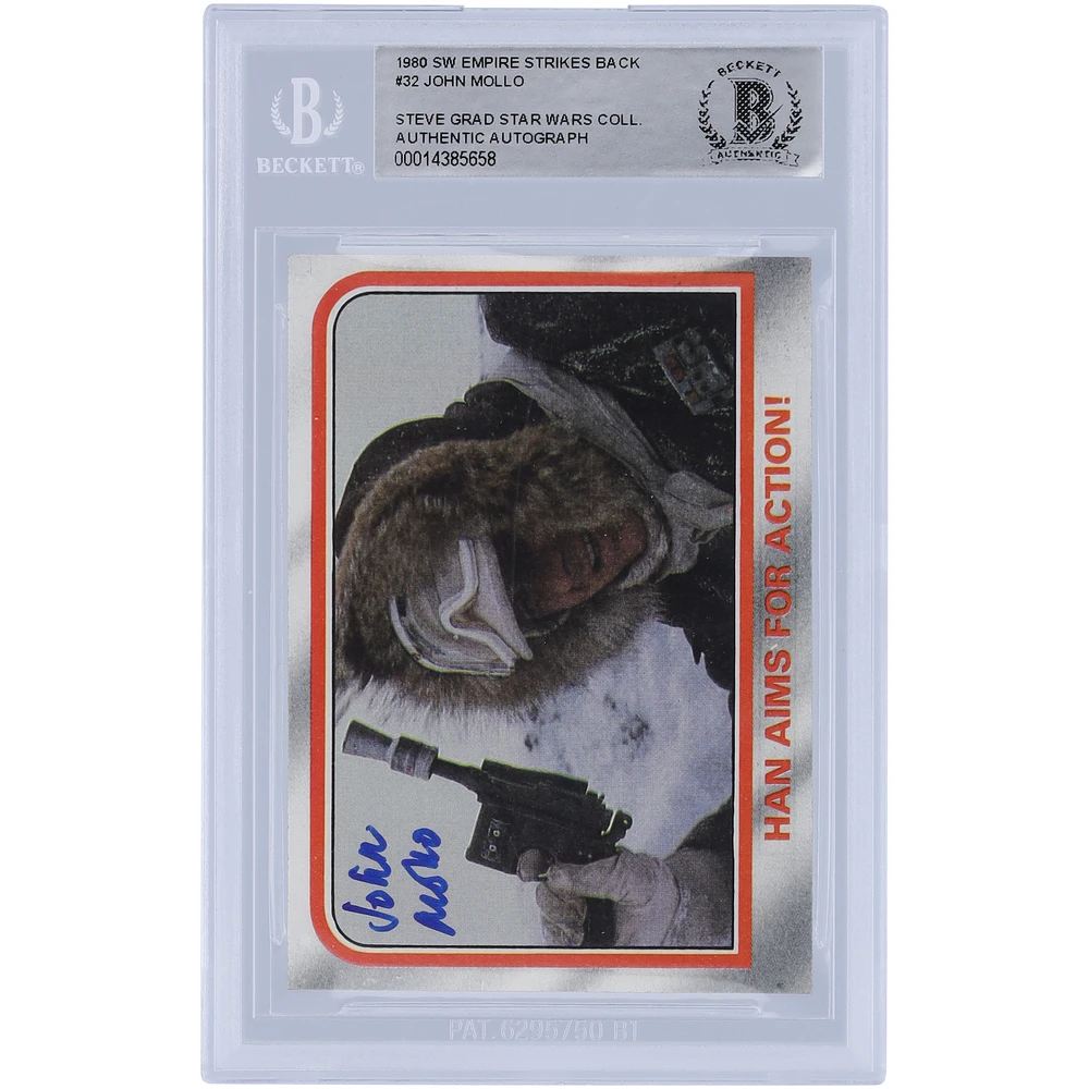 John Mollo Star Wars Autographed 1980 Topps The Empire Strikes Back #32 BAS Authenticated Card