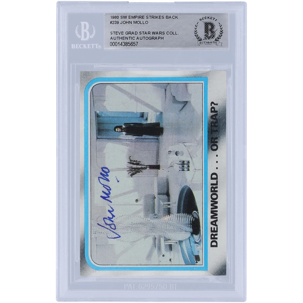 John Mollo Star Wars Autographed 1980 Topps The Empire Strikes Back #239 BAS Authenticated Card