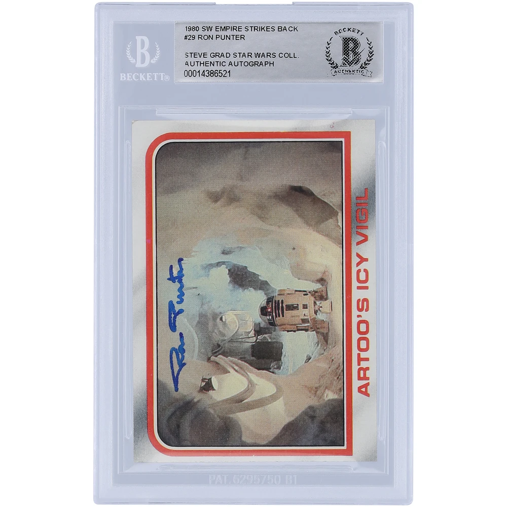 Ron Punter Star Wars Autographed 1980 Topps The Empire Strikes Back #29 BAS Authenticated Card