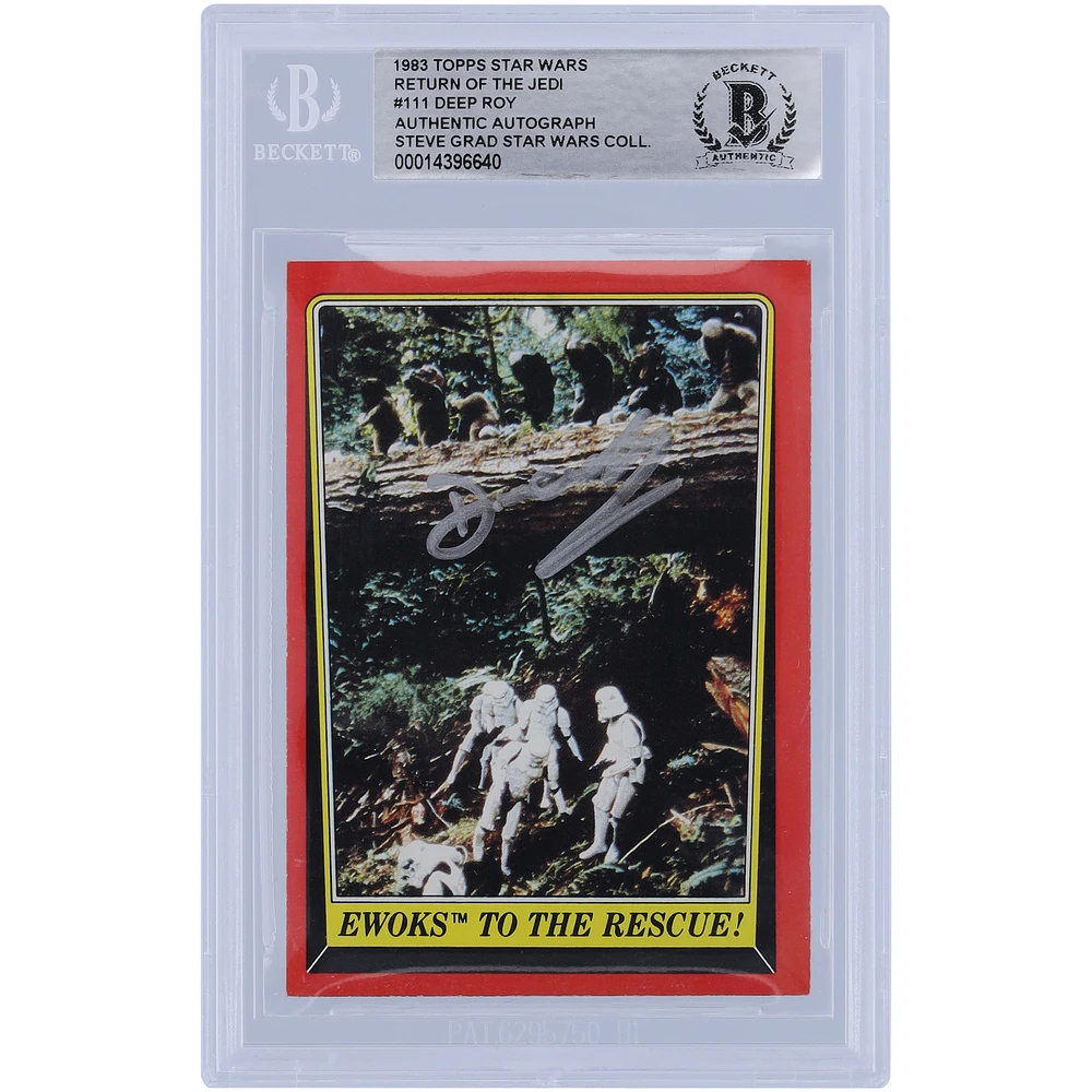 Deep Roy Star Wars Autographed 1983 Topps Return of the Jedi #111 BAS Authenticated Card