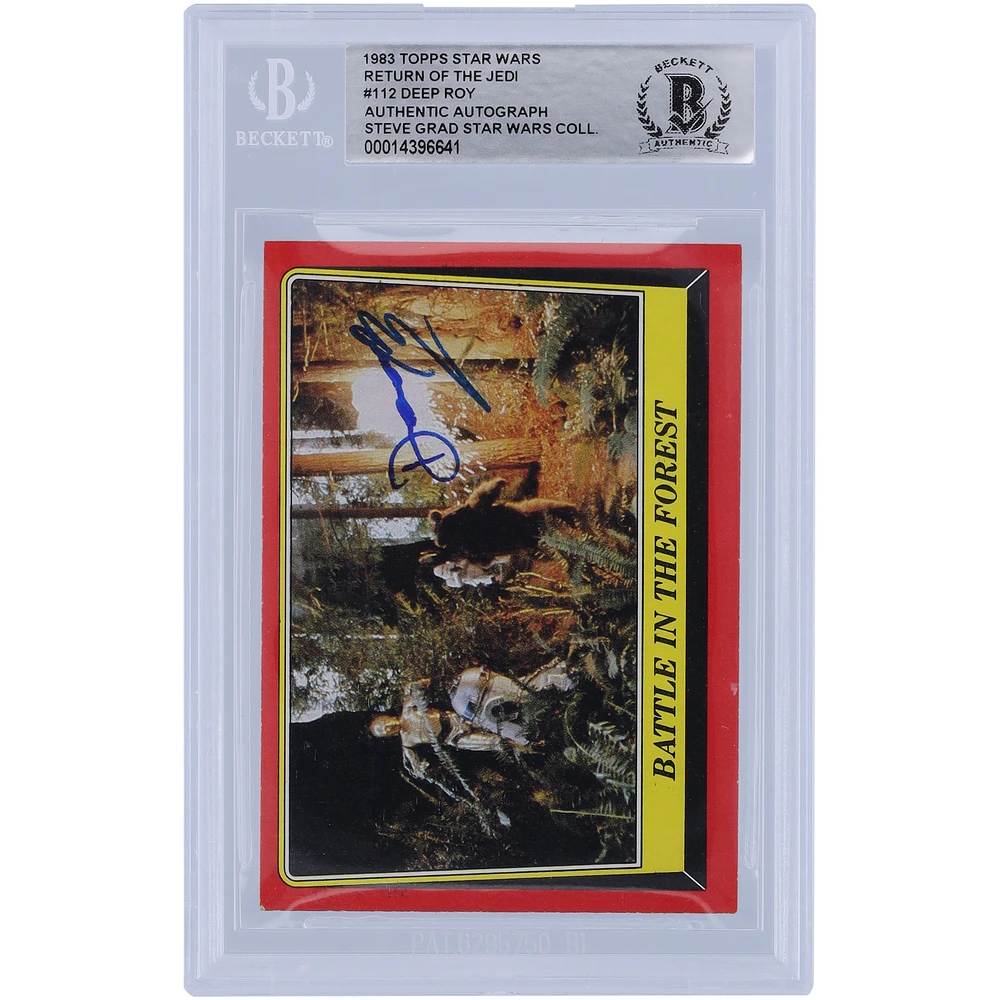 Deep Roy Star Wars Autographed 1983 Topps Return of the Jedi #112 BAS Authenticated Card