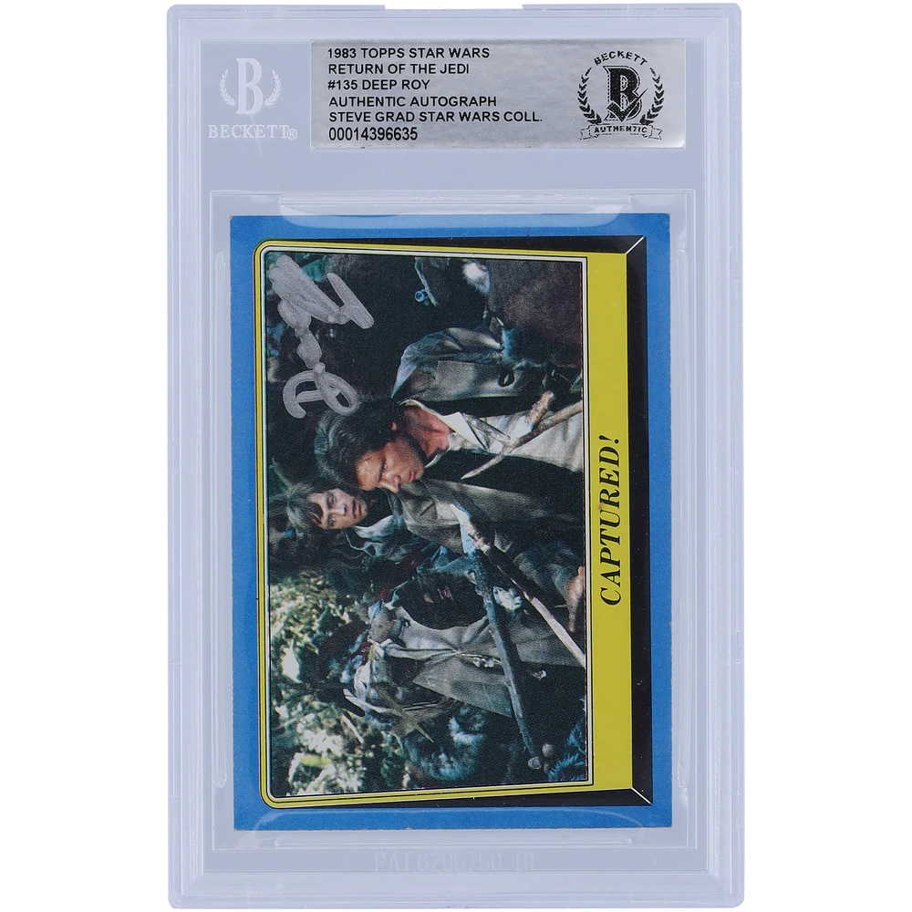Deep Roy Star Wars Autographed 1983 Topps Return of the Jedi #135 BAS Authenticated Card