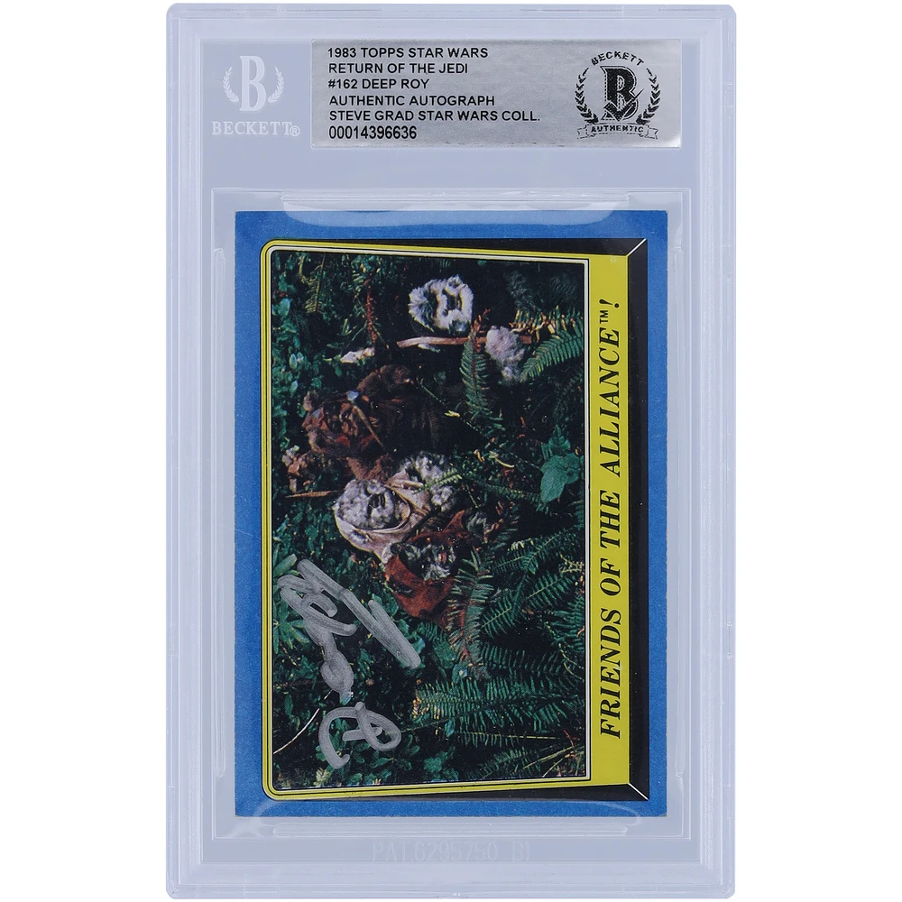 Deep Roy Star Wars Autographed 1983 Topps Return of the Jedi #162 BAS Authenticated Card