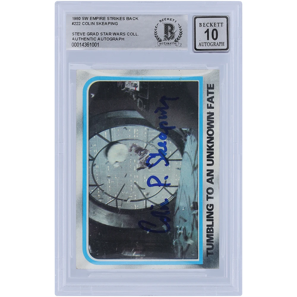 Colin Skeaping Star Wars Autographed 1980 Topps The Empire Strikes Back #222 BAS Authenticated 10 Card