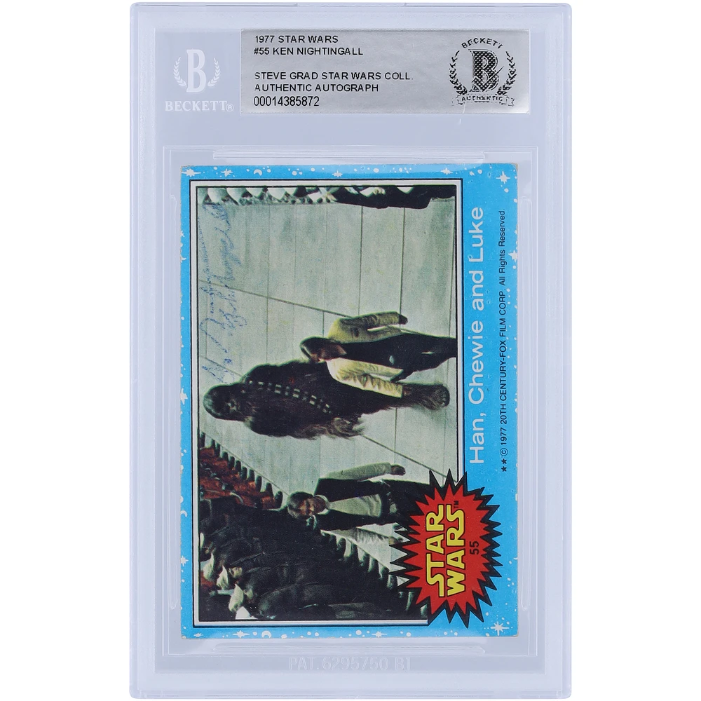 Ken Nightingall Autographed 1977 Topps Star Wars #55 BGS Authenticated Card
