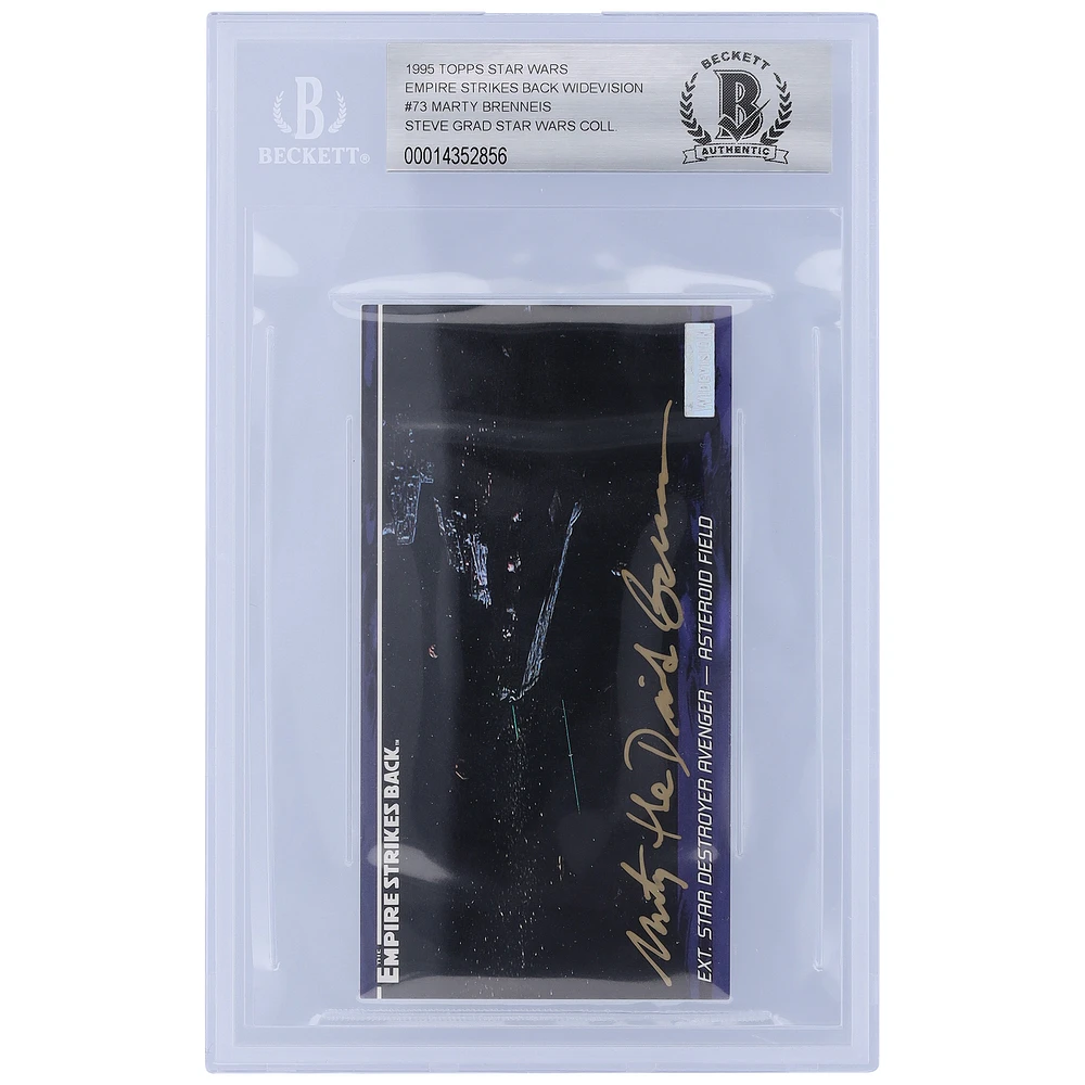 Marty Brenneis Star Wars Autographed 1995 Topps The Empire Strikes Back Widevision #73 BGS Authenticated 10 Card