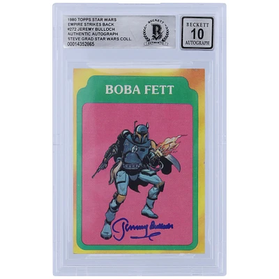 Jeremy Bulloch Star Wars Autographed 1980 Topps The Empire Strikes Back #272 BGS Authenticated 10 Card