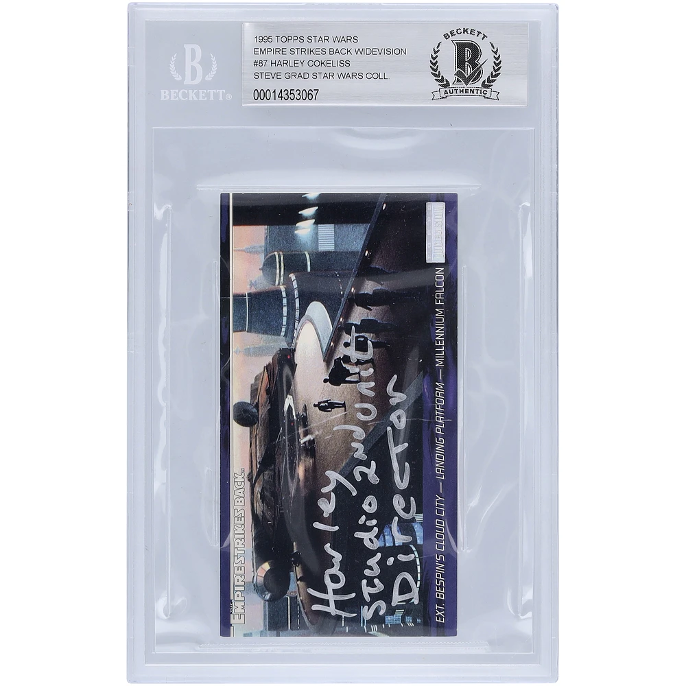 Harley Cokeliss Star Wars Autographed 1995 Topps The Empire Strikes Back Widevision #87 BGS Authenticated 10 Card with "Studio 2nd Unit Director" Inscription