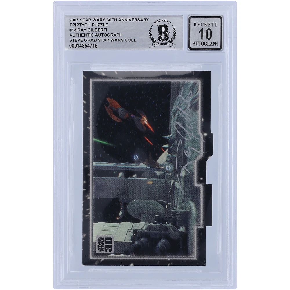 Ray Gilberti Star Wars Autographed 2007 Topps 30th Anniversary Triptych #13 BGS Authenticated 10 Card