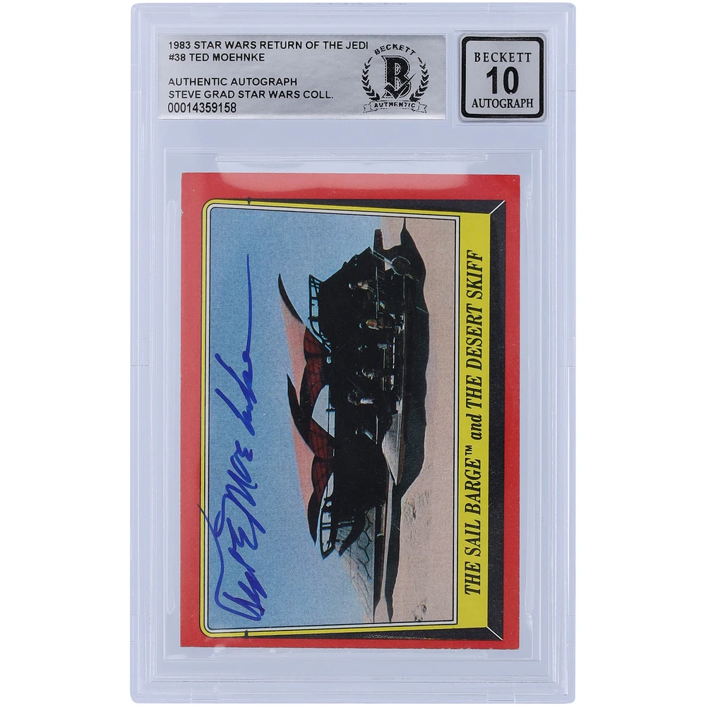 Ted Moehnke Star Wars Autographed 1983 Topps Return of the Jedi #38 BGS Authenticated Card