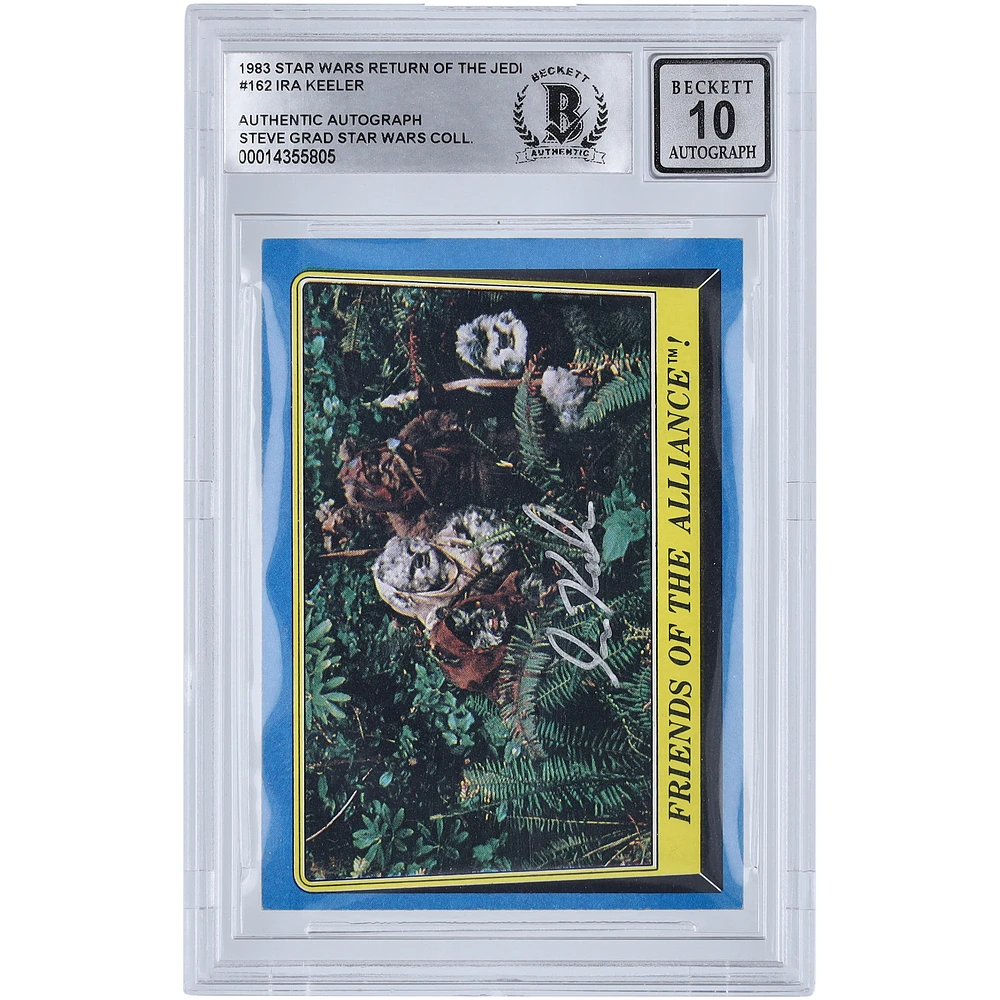 Ira Keeler Star Wars Autographed 1983 Topps Return of the Jedi #162 BGS Authenticated 10 Card