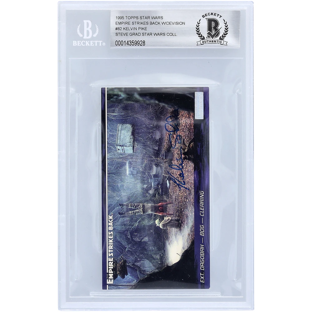 Kelvin Pike Star Wars Autographed 1995 Topps The Empire Strikes Back Widevision #82 BGS Authenticated 10 Card