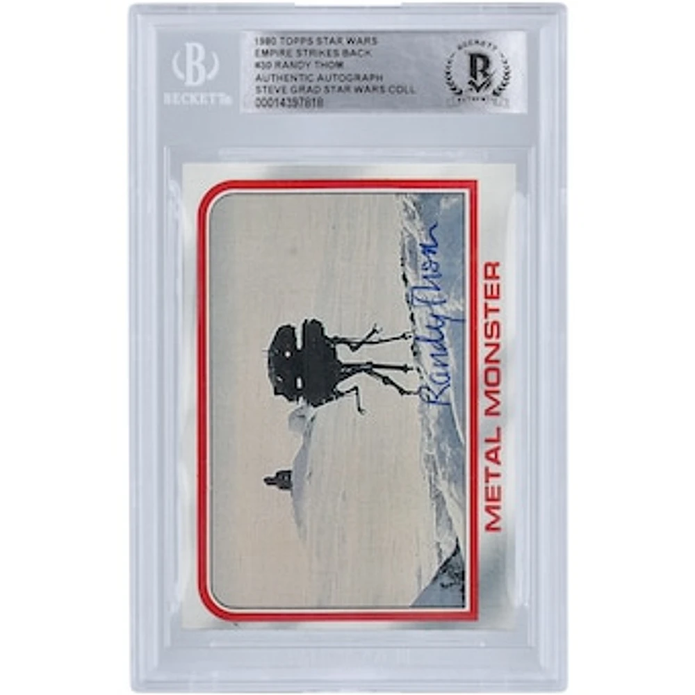 Randy Thom Star Wars Autographed 1980 Topps The Empire Strikes Back #30 BGS Authenticated Card