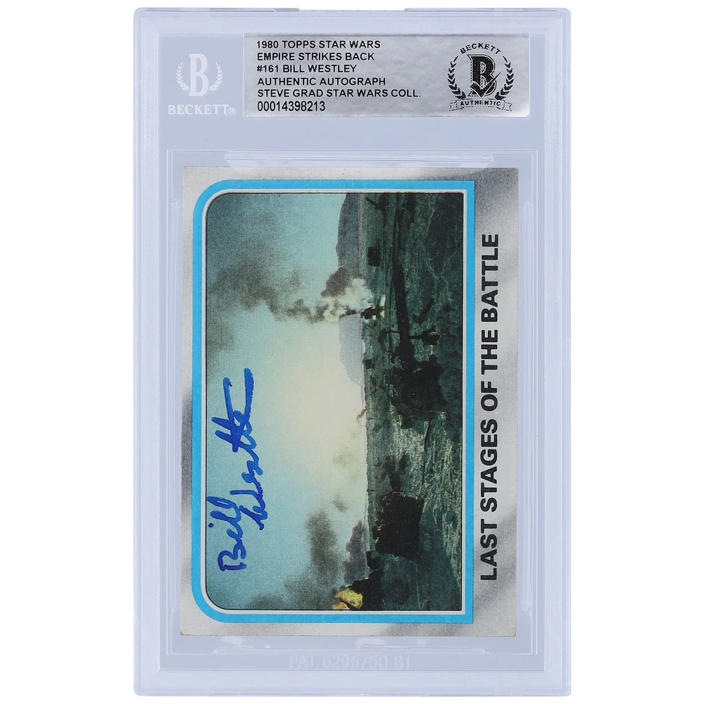 Bill Westley Star Wars Autographed 1980 Topps The Empire Strikes Back #161 BGS Authenticated Card