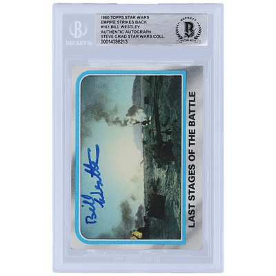 Bill Westley Star Wars Autographed 1980 Topps The Empire Strikes Back #161 BGS Authenticated Card