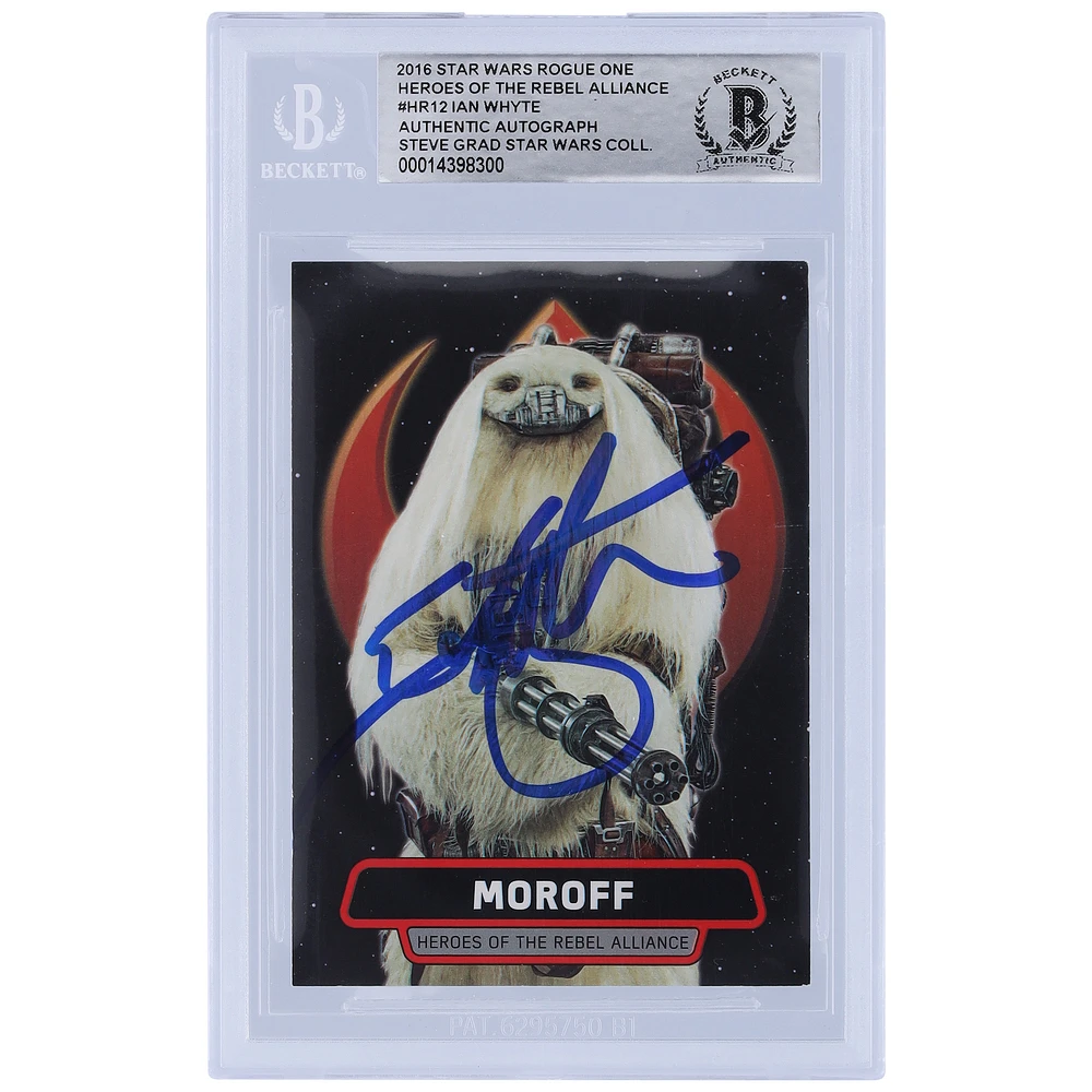 Ian Whyte Star Wars Autographed 2016 Topps Rogue One #HR12 BGS Authenticated Card
