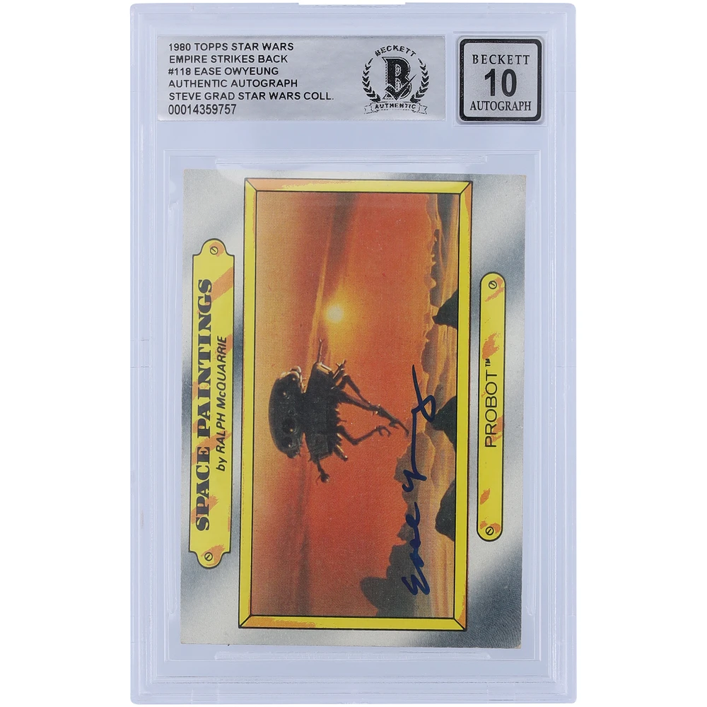 Ease Owyeung Star Wars Autographed 1980 Topps The Empire Strikes Back #118 BGS Authenticated 10 Card