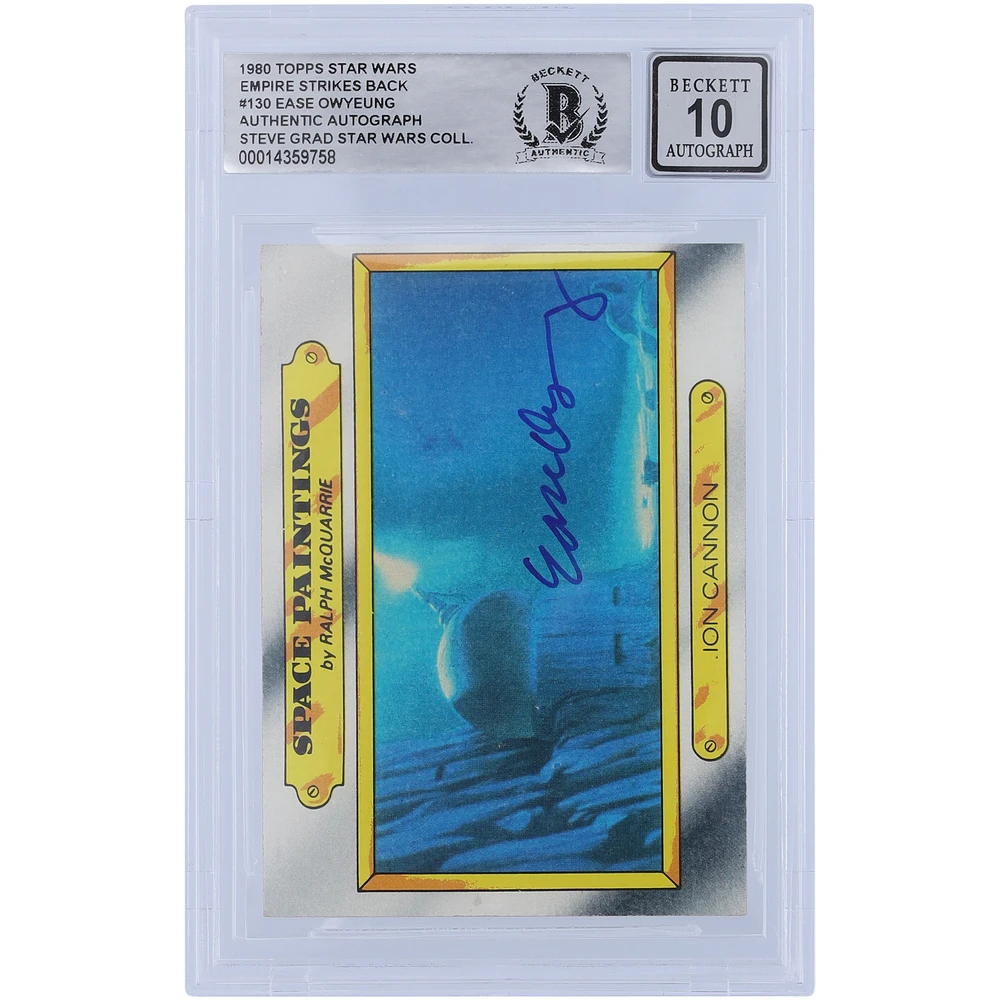 Ease Owyeung Star Wars Autographed 1980 Topps The Empire Strikes Back #130 BGS Authenticated 10 Card